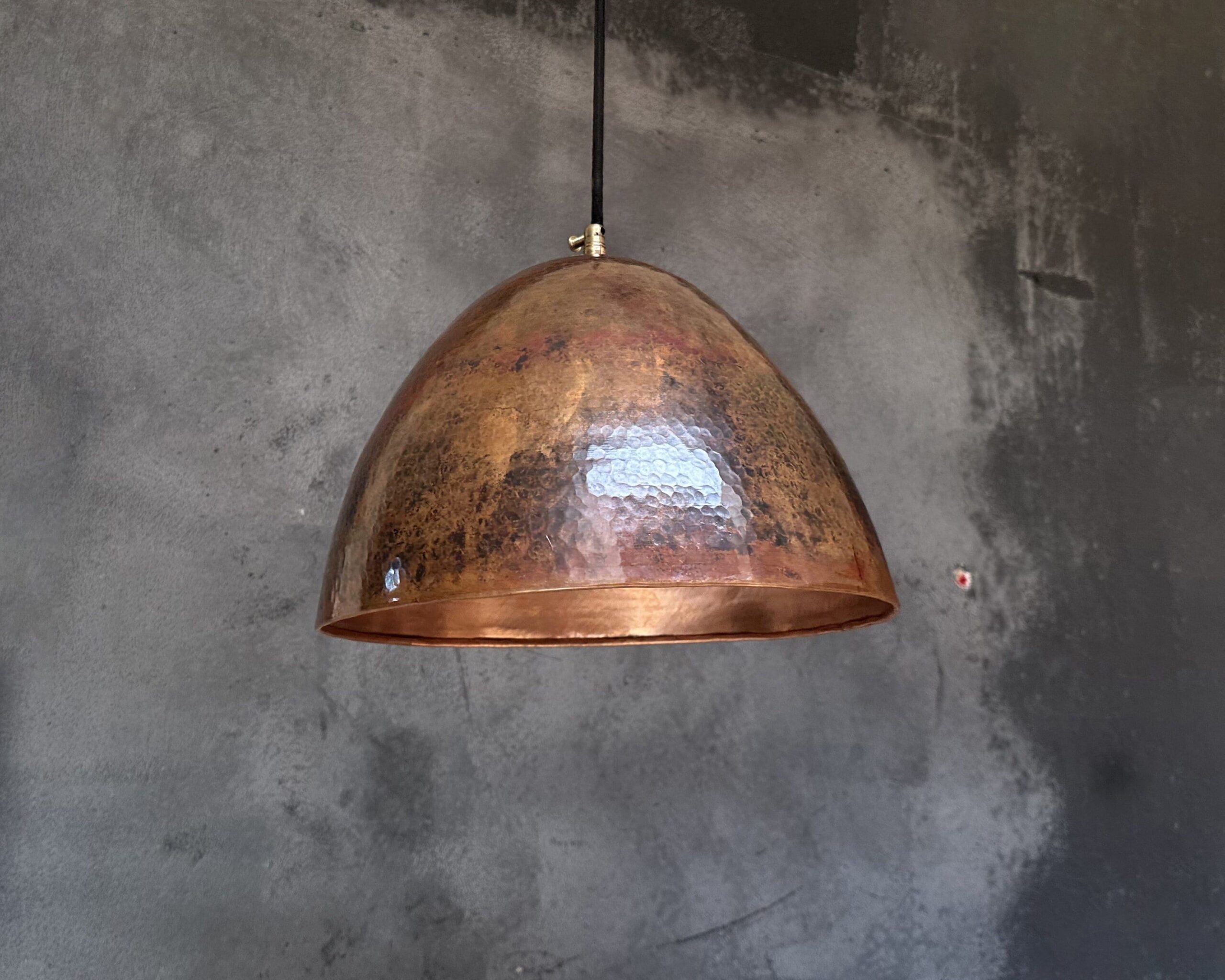 Hammered Copper Pendant Light: Vintage Farmhouse Kitchen Lighting - Etsy