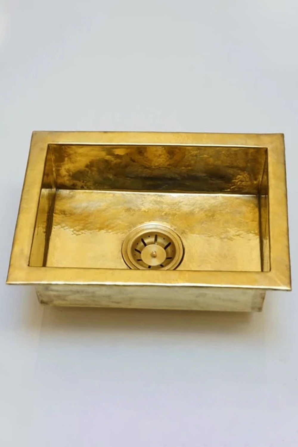 Unlacquered Brass Undermount Single Bowl Kitchen Sink