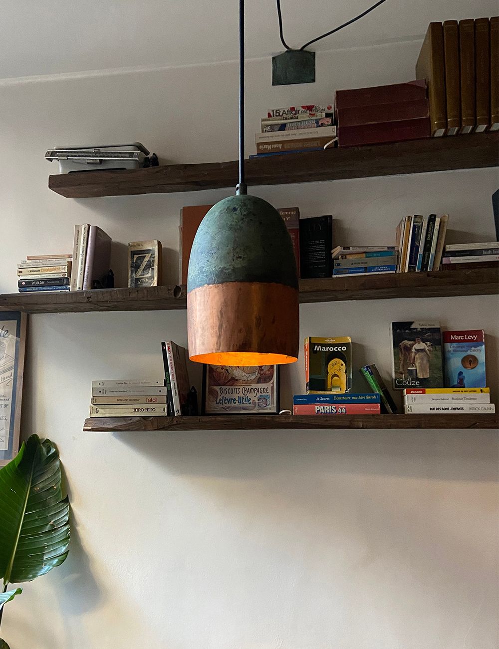 Oxidized Copper Farmhouse Light Fixture, Handmade Copper Ceiling Lamp, Rustic small Pendant light