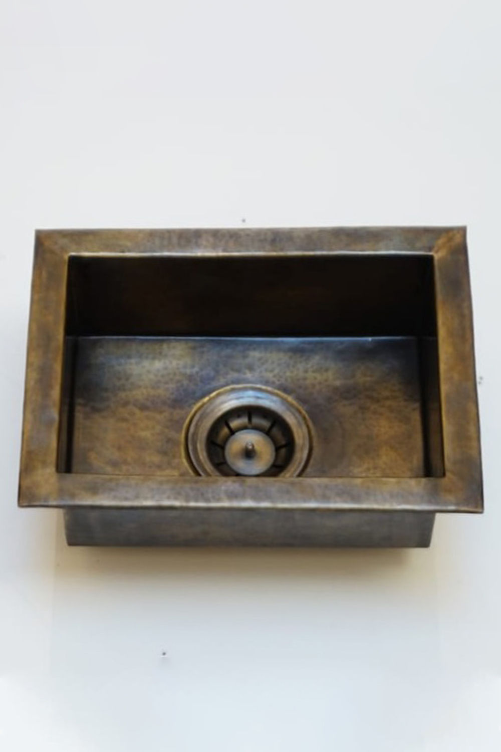 Antique Bronze Hammered Brass Undermount Sink - Rustic Brass Kitchen Sink