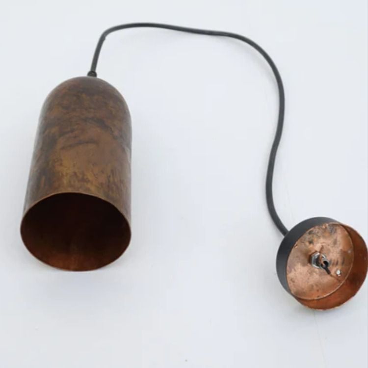 Antique Copper Farmhouse Pendant Light