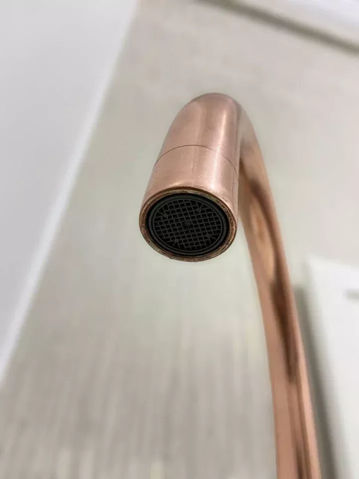 Copper Faucet with Single Handle for Contemporary Kitchens