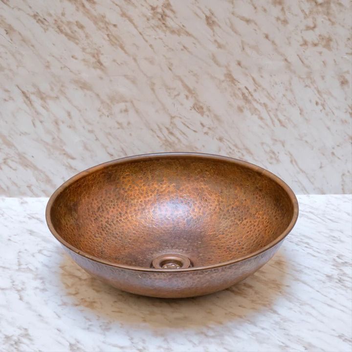 Copper Vessel Sink Bathroom