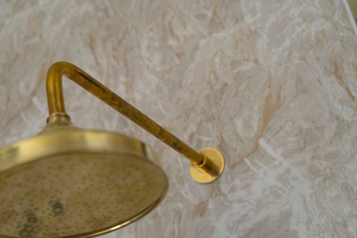 Effortless Elegance: Natural Brass Shower Head for a Stylish Bathing Space