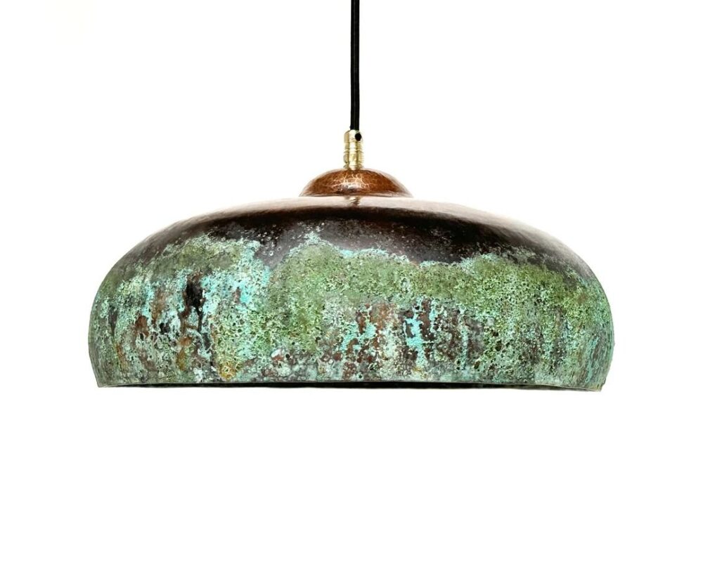 Green Patina Pendant Light , Patina Copper Kitchen Island Lighting - Etsy