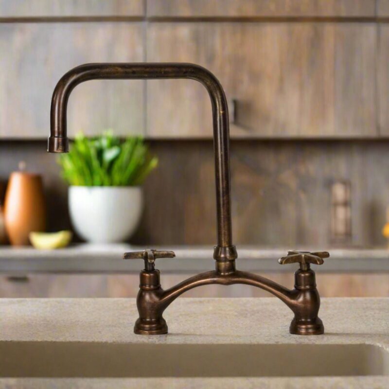 Oil Rubbed Bronze Kitchen Faucet for Farmhouse Sink