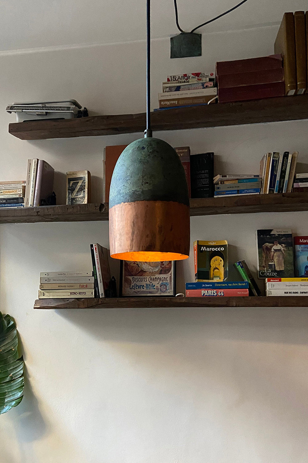 Oxidized Copper Farmhouse Light Fixture, Handmade Copper Ceiling Lamp, Rustic small Pendant light