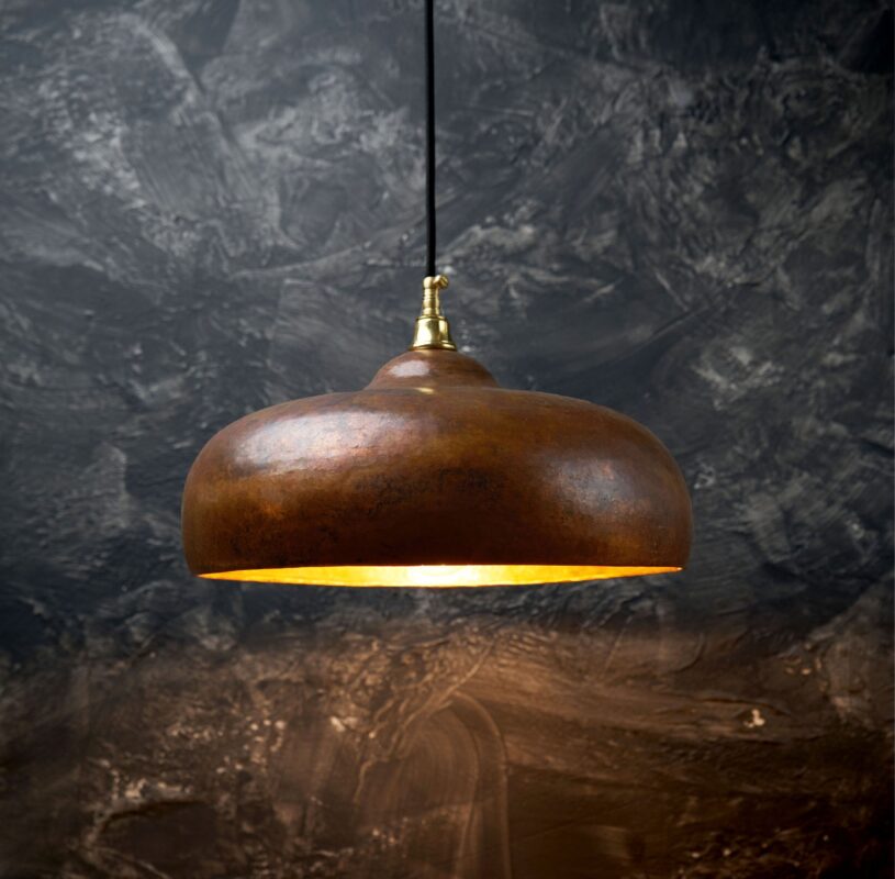 Rustic Copper Island Kitchen Lighting, Copper Pendant Light Fixture , - Etsy
