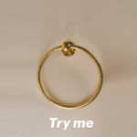 Timeless Elegance: Solid Brass Towel Ring for Your Bathroom