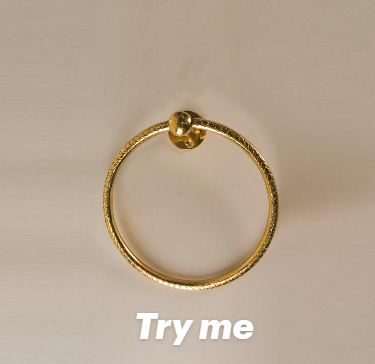 Timeless Elegance: Solid Brass Towel Ring for Your Bathroom