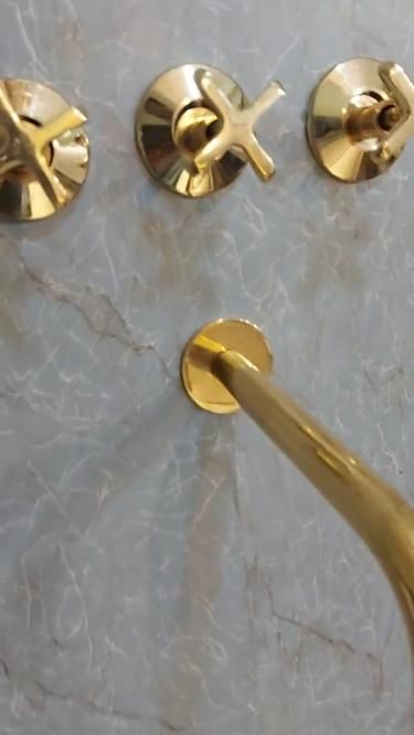Unlacquered Brass Exposed Shower Set