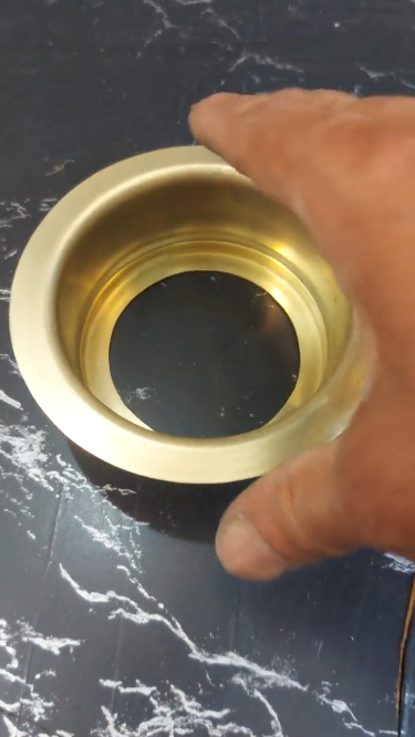 Unlacquered Brass Garbage Disposal Sink Flange - Handmade by Zayian