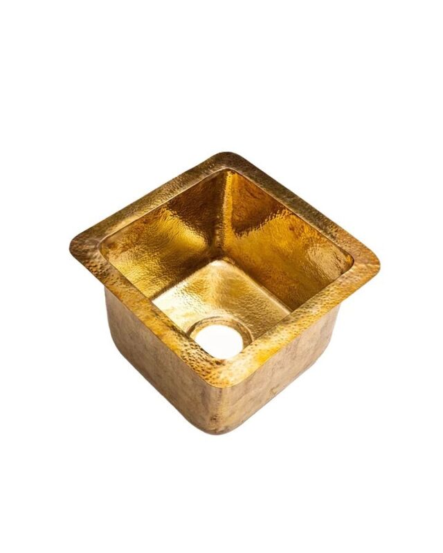 Unlacquered Brass Undermount Bar Sink - Durable and Stylish with Included Drain