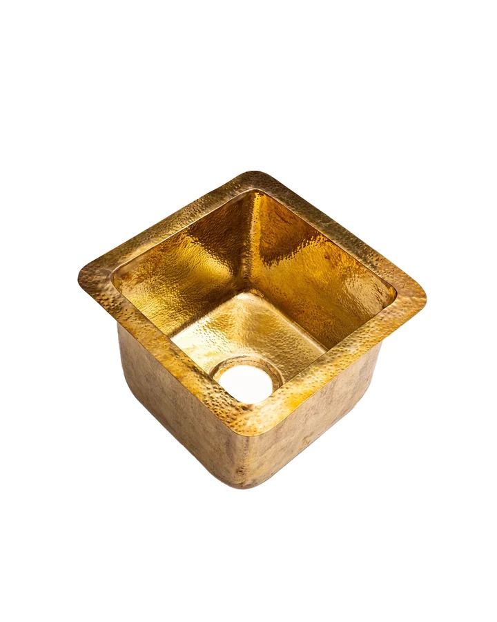 Unlacquered Brass Undermount Bar Sink - Durable and Stylish with Included Drain
