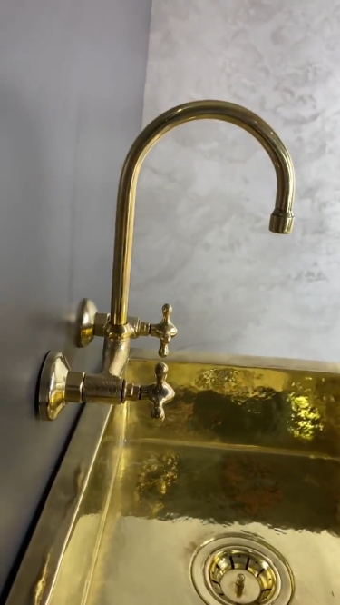 Unlacquered Brass Undermount Kitchen Sink Zayian