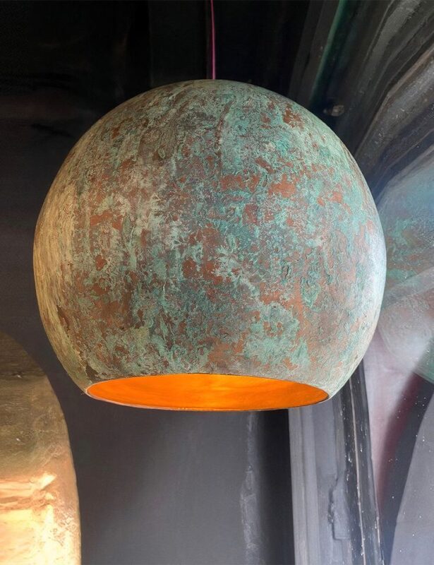 Vintage Copper Patina Pendant Light - Island Lights