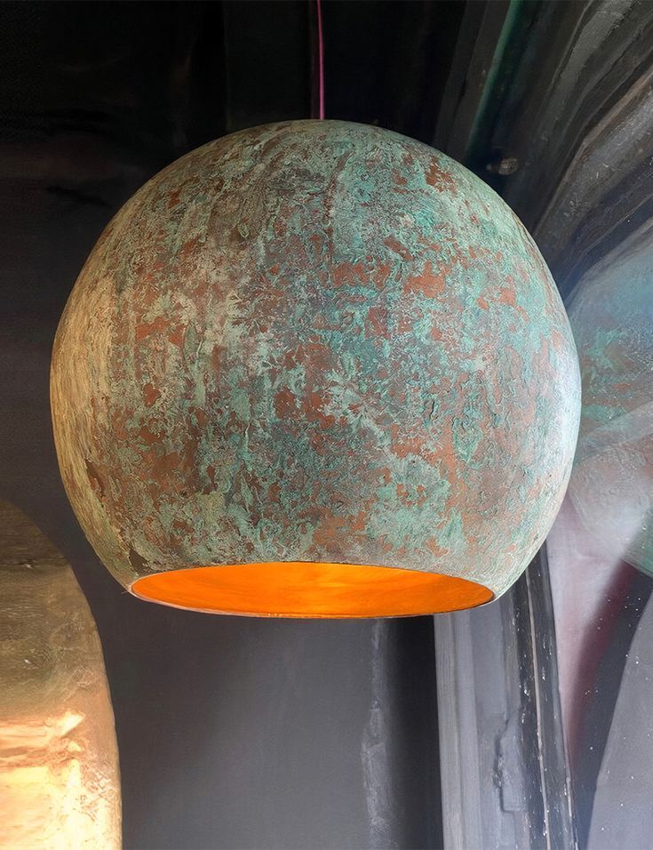 Vintage Copper Patina Pendant Light - Island Lights