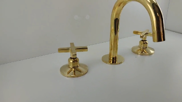 Widespread Unlacquered Brass Faucet 3 Holes Zayian