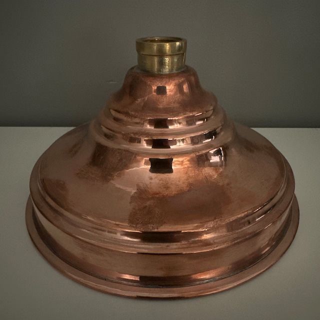 Copper Outdoor Shower - Natural Copper Rain Showerhead - Handcrafted Garden Fixture