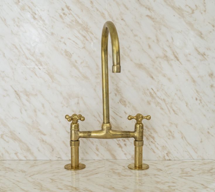 Unlacquered Brass Kitchen Faucet , Solid Brass Kitchen Sink Faucet etsy