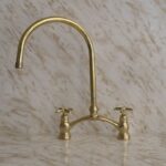 Unlacquered Brass Kitchen Faucet , Solid Brass Kitchen Sink Faucet  etsy