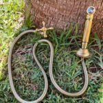 Unlacquered Brass Handmade Kitchen Faucet With Simple Cross - Etsy