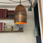 Antique Ceiling Light , Copper Farmhouse Pendant Light ,Rustic Kitchen Island Lighting