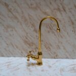 Artisanal Craftsmanship: Unlacquered Brass Single Hole Deck Mount Water Filter Faucet