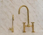 Bring the Industrial Look to Your Kitchen with This Unlacquered Brass Faucet