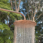 Copper Outdoor Shower - Natural Copper Rain Showerhead