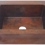 Copper Potter Hammered Farmhouse Sink – Single Bowl