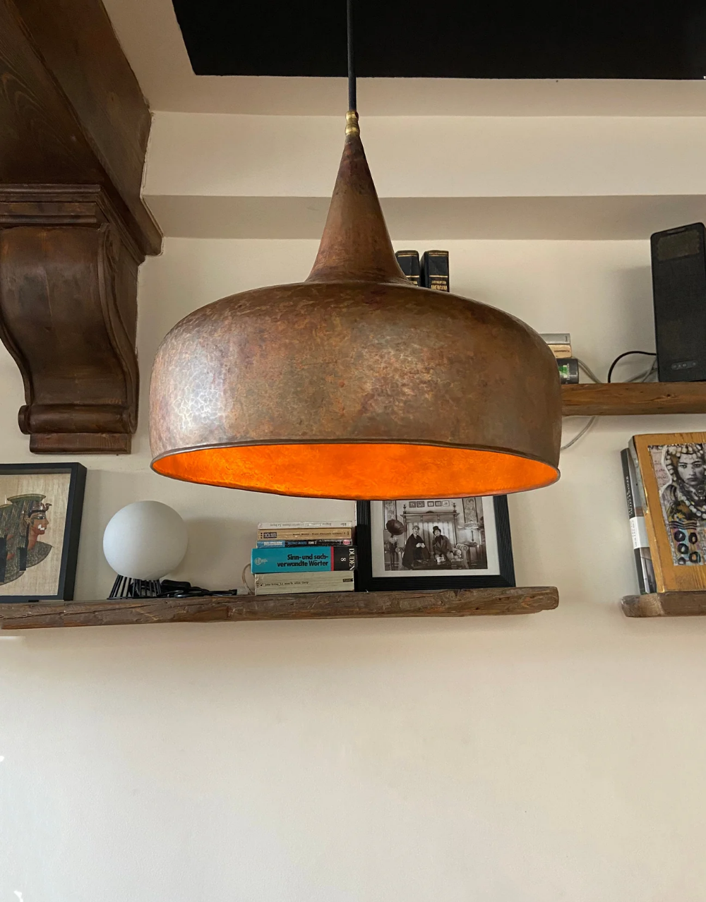 Illuminate Your Space with a Rustic Antique Copper Kitchen Island Pendant Light