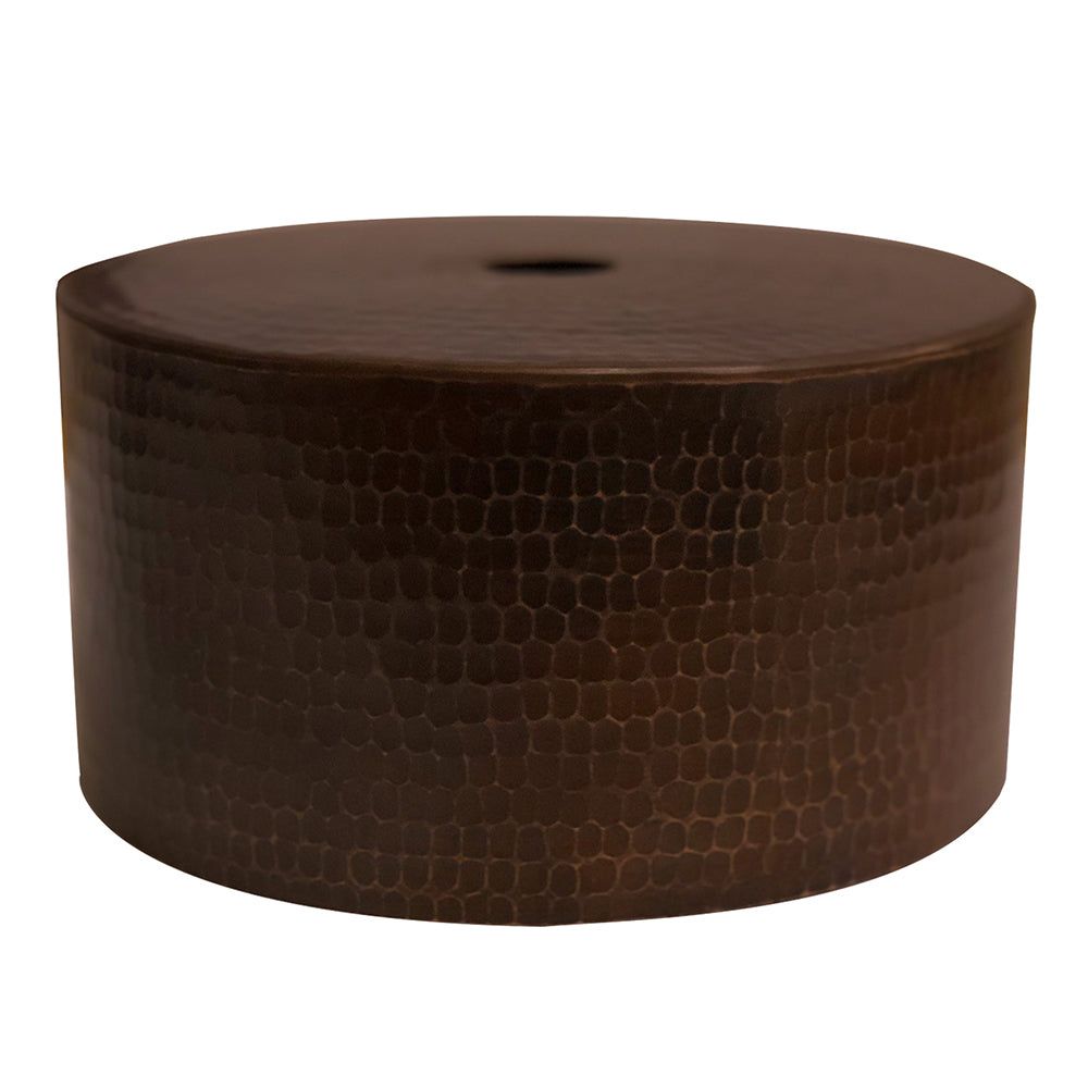 Nostalgic Glow: Hammered Copper Round Pendant Light Shade