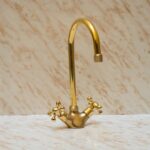 Stylish and Functional: The Vintage Brass Kitchen Faucet
