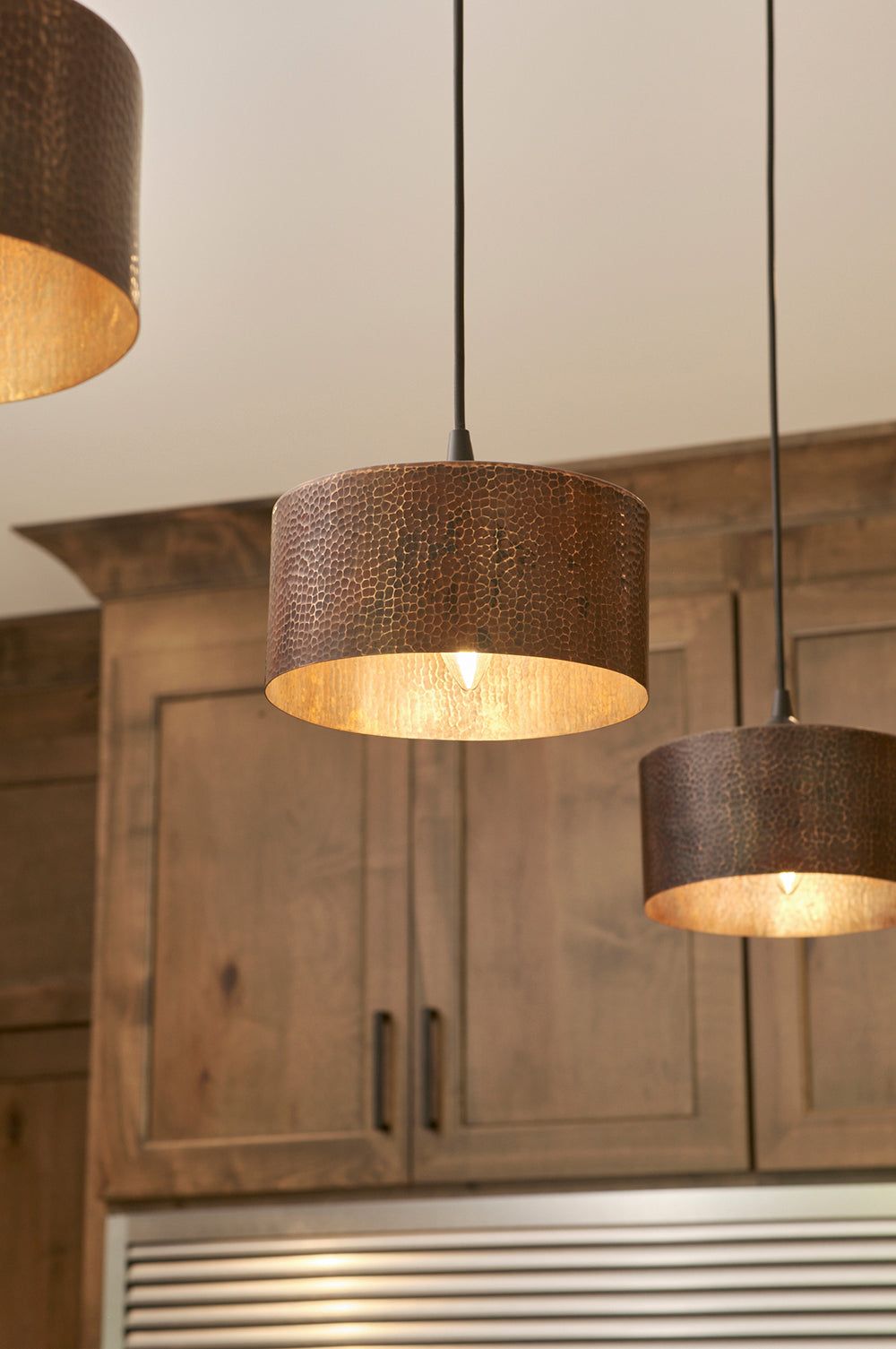 Timeless Appeal: Hammered Copper Round Pendant Light Shade