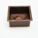 "Timeless Appeal: Undermount Aged Copper Kitchen Bar Sink in Multiple Sizes