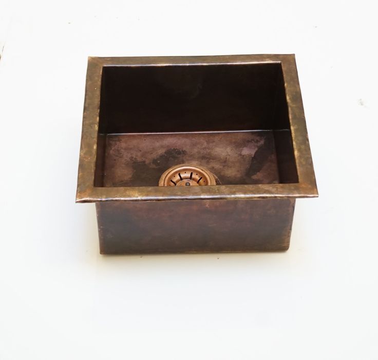 "Timeless Appeal: Undermount Aged Copper Kitchen Bar Sink in Multiple Sizes