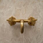 Timeless Elegance: Unlacquered Brass Bathroom Tub Filler Faucet