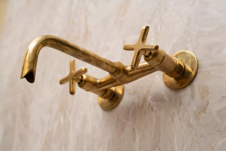 Unlacquered Brass Freestanding Tub Faucet