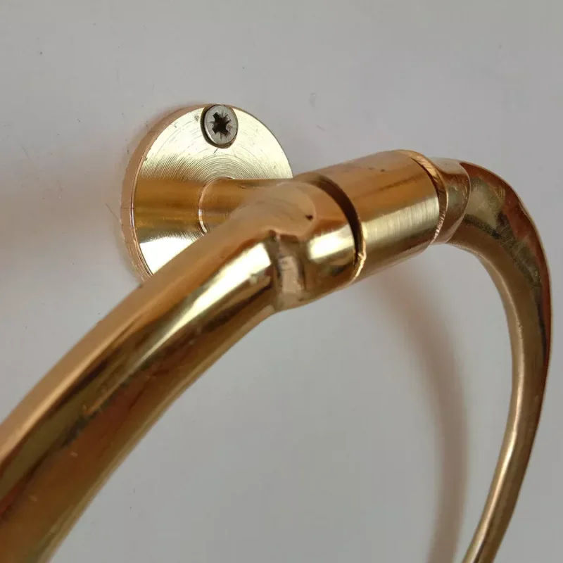 Unlacquered Brass Towel Holder