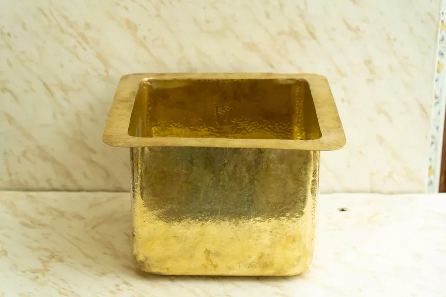 "Unlacquered Brass Undermount Bar Sink: Where Style Meets Functionality