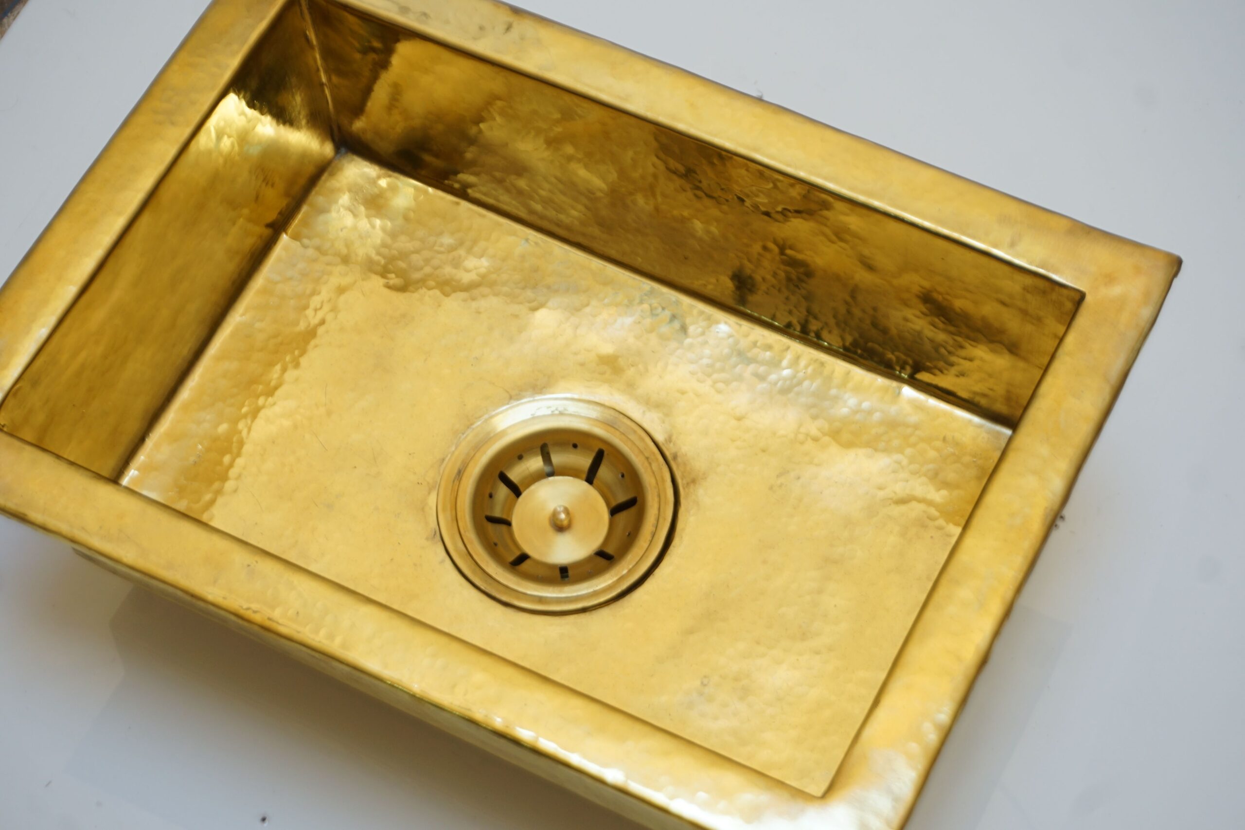 Unlaquered Brass Undermount Kitchen Sink