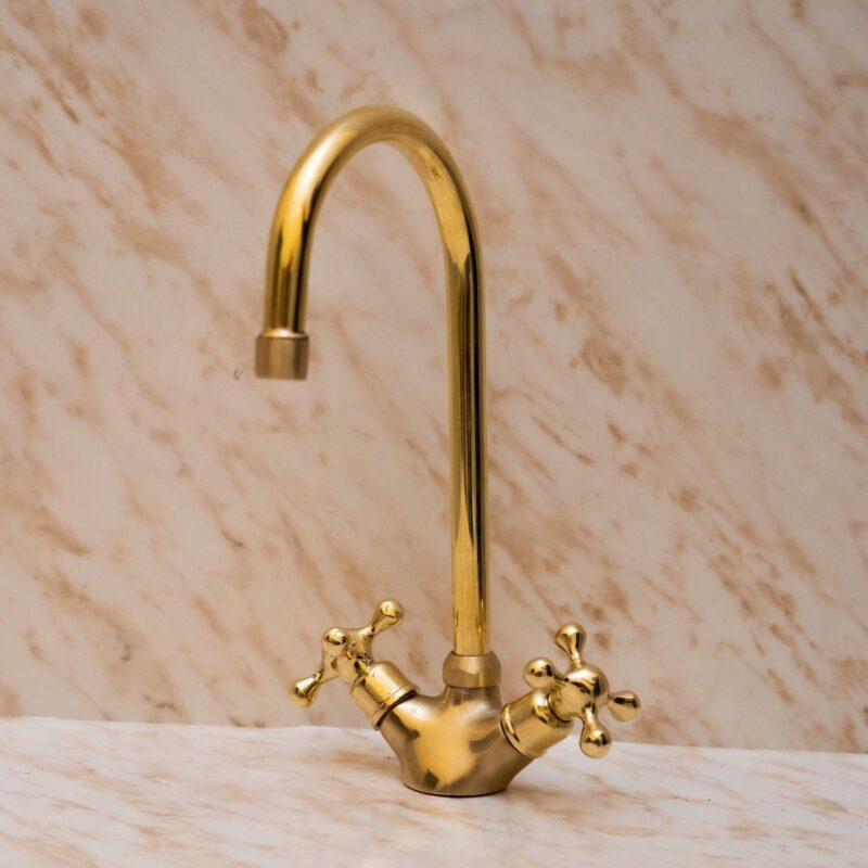 Vintage Brass Kitchen Faucet: Add Timeless Charm to Your Kitchen