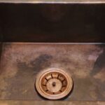 "Vintage Charm: Undermount Aged Copper Kitchen Bar Sink in Various Sizes