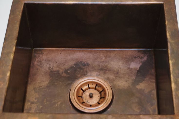 "Vintage Charm: Undermount Aged Copper Kitchen Bar Sink in Various Sizes