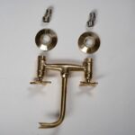 Vintage Revival: Unlacquered Brass Bathroom Tub Filler Faucet