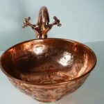 Vintage Vibes: Handcrafted Copper Vessel Sink