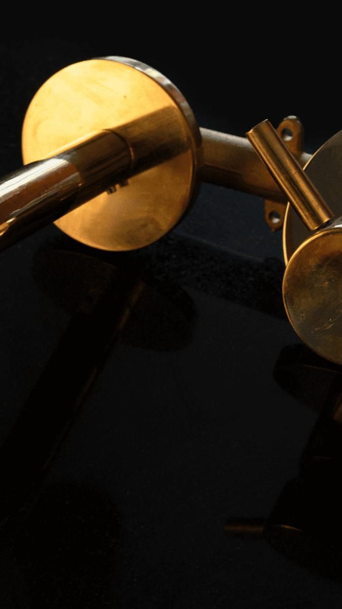 brass kitchen faucet
