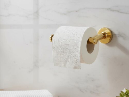 Handmade Moroccan Brass Toilet Paper Holder: Rustic Farmhouse Decor